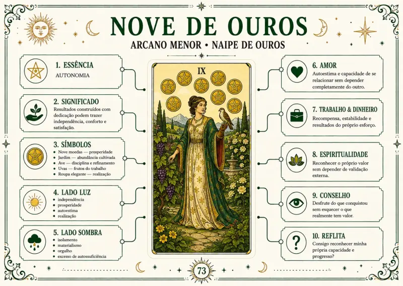 Mapa Mental: Nueve de Oros